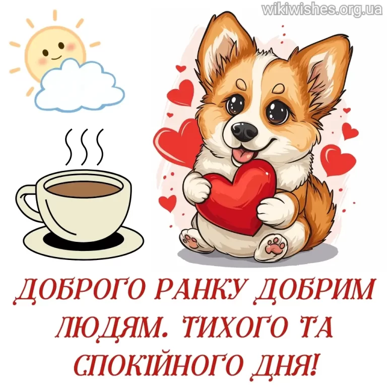 Гарні побажання з добрим ранком українською мовою