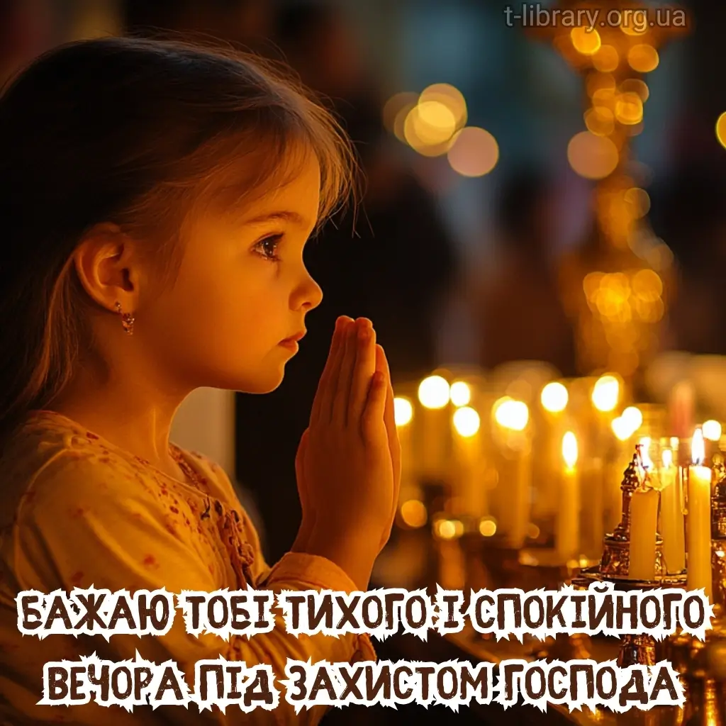 Нова листівка вітання з добрим вечором 17