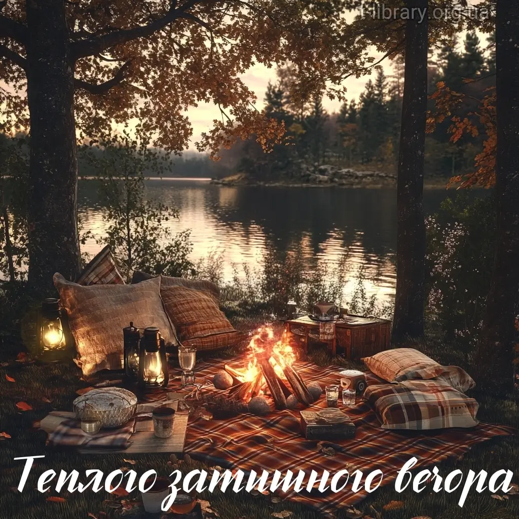 Нова листівка вітання з добрим вечором 7