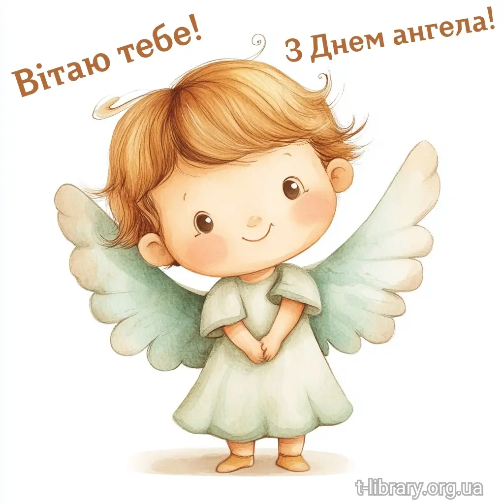 Нова листівка вітання з днем ангела 6