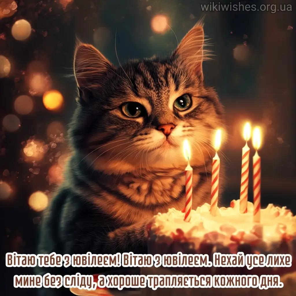 Нова листівка привітання з ювілеєм 20