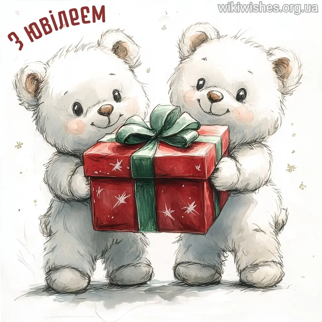 Нова листівка привітання з ювілеєм 3