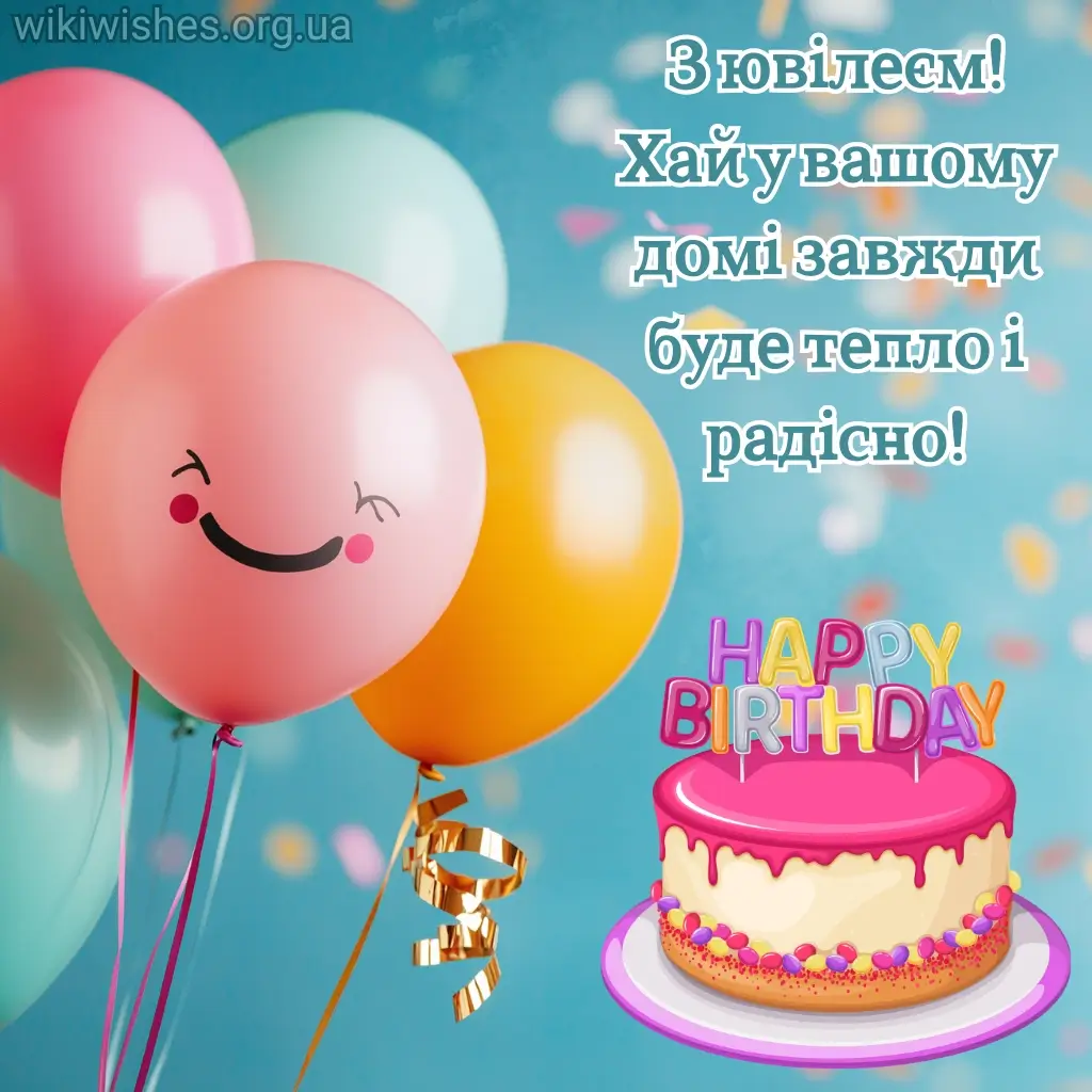 Нова листівка привітання з ювілеєм 8