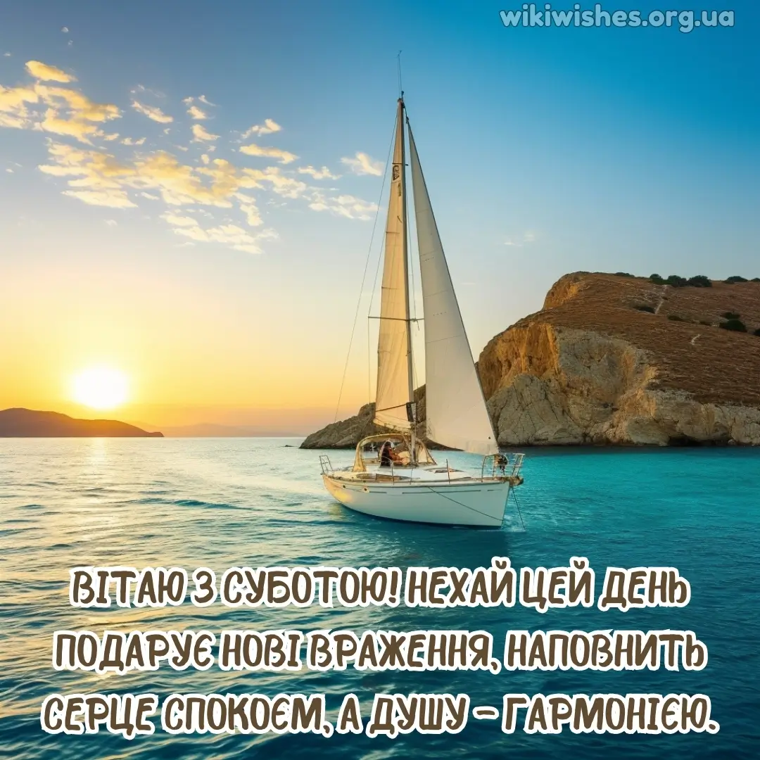 Нова листівка доброго ранку суботи 1