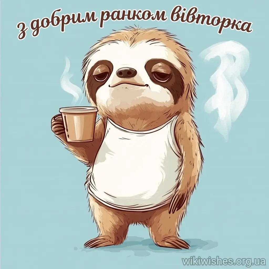 Нова листівка доброго ранку вівторка 13