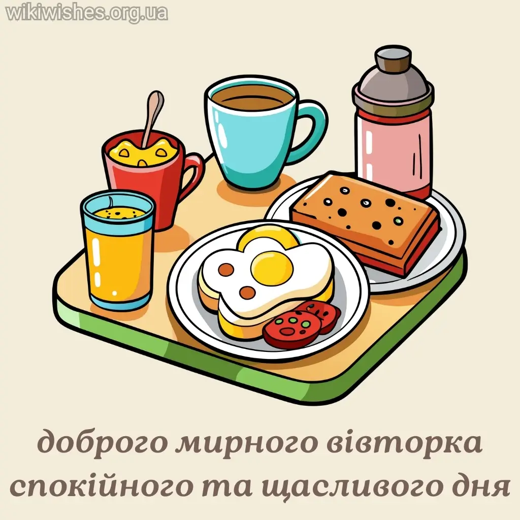 Нова листівка доброго ранку вівторка 8